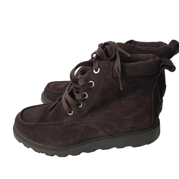 Sorel Youth Size 4 Madson Moc Toe Boots New Big Boy - Picture 1 of 8